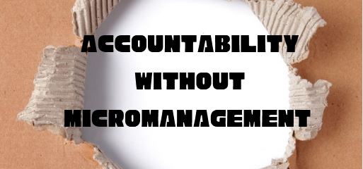 Accountability Without Micromanagement
